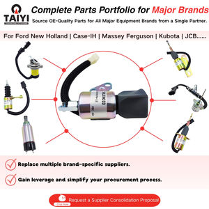 1752060013 Solénoïde d'arrêt de carburant <span class=keywords><strong>pour</strong></span> <span class=keywords><strong>tracteur</strong></span>, <span class=keywords><strong>tondeuse</strong></span> frontale, <span class=keywords><strong>tondeuse</strong></span> zéro-turn, excavatrice, compatible Syncro-Start Kubota Woodward - Product Image 2