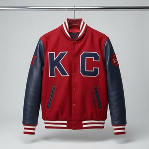 Custom Made Kansas State Sports Baseball Team <b>Jackets</b> <b>Men's</b> Casual Varsity <b>Jackets</b> with Logo Printing for Autumn Season - Product Image 3