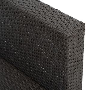 7 pezzi Set di mobili da giardino in vimini stagionali con divano da giardino - Product Image 1