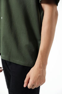 เสื้อเชิ้ตผู้ชายแบบสั่งทำพิเศษ ผ้าฝ้าย 100% ทรงโอเวอร์ไซส์ คอซิป ¼ ซิป พร้อมโลโก้พิมพ์ดิจิทัล ระบายอากาศได้ดี ทรงหลวม สไตล์ฮิปฮอป - Product Image 5