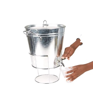 ถังใส่น้ำแข็งผนังสองชั้นหรูหราตู้แช่ไวน์แชมเปญสำหรับดื่มบาร์ปาร์ตี้ตกแต่งบ้านและเก็บเครื่องดื่ม - Product Image 3