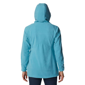 Veste polaire à fermeture éclair intégrale pour femme, à capuche, couleur unie, manches longues, respirante, pour l'automne, coupe classique, bleu - Product Image 2