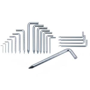 Gancho de Acero en Forma de L de 2.5mm-6mm Personalizado por el Fabricante para Soporte de Suspensión Industrial - Product Image 1