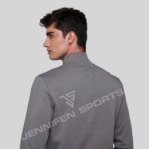 Conjunto Deportivo de Invierno de Alta Calidad con Cierre de Cremallera, Unisex, para Correr, de Dos Piezas, 100% Algodón para Hombre - Product Image 3