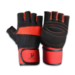 Premium Quality Leather Gym Gloves Comfortable Grip Design for Outdoor Fitness Training Weight Lifting Workout-<b>Half</b> Finger - Product Image 1