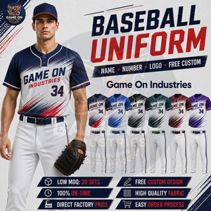Maillot et pantalon de baseball en sublimation intégrale de qualité supérieure, lavables en machine, nouveau fournisseur, nouvelle arrivée, service OEM ODM - Product Image 5