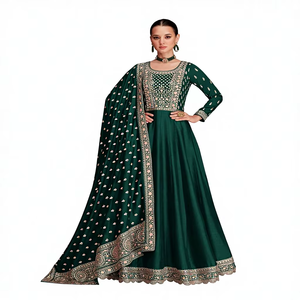 ชุดกะฟตันแบบตะวันออกกลางสำหรับชาวมุสลิม ดีไซน์หรูหราประดับเพชร แฟชั่นเสื้อผ้าสตรีไซส์ใหญ่สำหรับงานแต่งงานและฤดูร้อน/ฤดูใบไม้ร่วง - Product Image 1