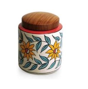 Nouvelle boîte de rangement de luxe en métal émaillé, style indien, faite à la main, design élégant, vente en gros, pot de designer, meilleure vente - Product Image 5