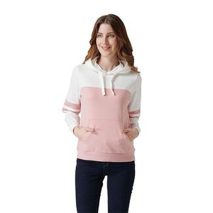 Sweat-shirt à capuche pour femme, coupe ajustée, 100% coton, avec logo personnalisé, fermeture éclair et empiècements, modèle très demandé - Product Image 6