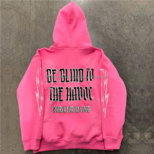 Ropa de calle de invierno personalizada conjunto de chándal con capucha de algodón polar de peso pesado unisex con pantalones de chándal - Product Image 4