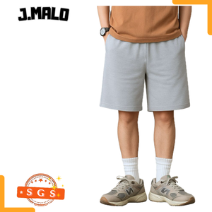 เสื้อสเวตเชิ้ตคอกลมและกางเกงขาสั้นผ้าฝ้ายสำหรับผู้ชาย - Product Image 1