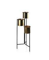 Support de plante en métal fait main, grand format, durable, style vintage/moderne, idéal pour créer des compositions botaniques superposées, compact