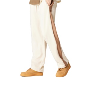 Casual Sporty Mid-High Waist Sweatpants Color Striped Embroidered <b>Jogger</b> Baggy Heavyweight Cotton Cargo <b>Loose</b> <b>Fit</b> Work 2025 - Product Image 2