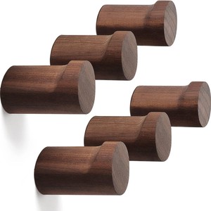 Handcrafted Mango Wood Wall <b>Hooks</b> Set - Decorative Coat Rack Wholesale India - Product Image 1
