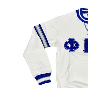 Sudadera de Chenilla Blanca Phi Beta Sigma para Hombre, Ajuste Cómodo, Tela Premium, Ropa de Fraternidad Griega, Uso Casual - Product Image 4