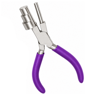 Pince à boucler les anneaux avec poignée violette 13/16/20mm, multi-barils, en acier inoxydable, outil de bijouterie pour la création de boucles de fil, anneaux, pendentifs, DIY - Product Image 3