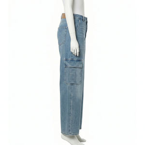 Pantalones Vaqueros Cargo Ajustados para Mujer, Estilo Urbano, con Múltiples Bolsillos, Desgastados, para Invierno, Nueva Colección - Product Image 3