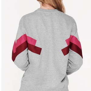 Sweat-shirt décontracté en velours pour femme, léger, en coton, collection OEM, fabricant, fournisseur en gros, col rond, effet bouffant - Product Image 3