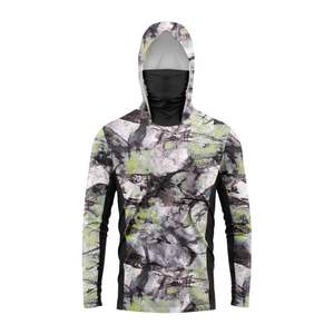 Sweat à capuche de pêche pour homme UPF 50 avec imprimé d'arêtes de poisson, manches longues, protection solaire anti-UV, veste pull pour adultes - Product Image 4