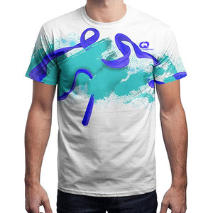 Camiseta Gráfica de Algodón para Hombre, Estilo Urbano, Cuello Redondo, Manga Corta, Informal, 180 Gramos, Tejido Transpirable, Precio Bajo, Nueva Llegada - Product Image 3