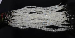 Natural Rainbow Moonstone Faceted Chicklet Shape <b>Beads</b> 5-5.5 MM Square Baguette Shape Gemstone <b>Beads</b> 8 Inch Moonstone <b>Beads</b> - Product Image 2