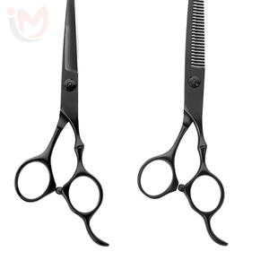 กรรไกรตัดผมกรรไกรเล็มผมแบบแบนใบมีดสแตนเลสคม - Product Image 3