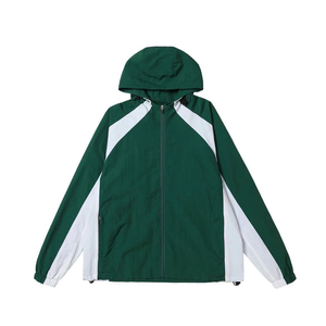 Stree twear Manufacturer Custom <b>Men</b> Casual Color block Reflective Nylon waterproof Utility Windbreaker <b>Jacket</b> - Product Image 2