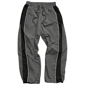 Pantalones Deportivos Casuales de Cintura Media, Impermeables, Estilo Urbano, con Logotipo Personalizado, Corte Holgado, Anchos, de Nailon para Hombre - Product Image 1