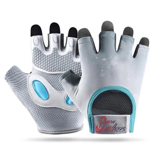 Red High Performance Professional Grade Breathable Sports Protection Half-Fingered <b>Gloves</b> for <b>Weight</b> Lifting and Gym <b>Training</b> - Product Image 2