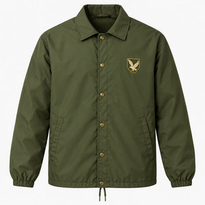 Veste de coach personnalisée pour homme, légère, résistante à l'eau, avec boutons pression, streetwear, coupe-vent avec logo imprimé et brodé - Product Image 5
