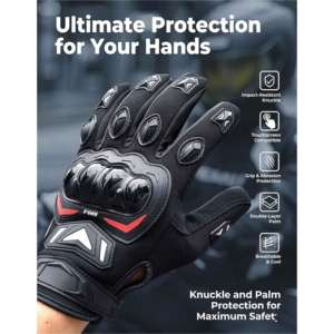High Performance Tactical Motorcycle Riding <b>Gloves</b> <b>Touch</b> <b>Screen</b> Compatible Hard Knuckle Protective Racing <b>Gloves</b> Outdoor Sports - Product Image 2