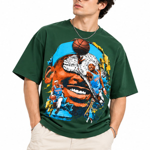 Camisetas Unisex con Estampado Gráfico, 100% Algodón, 300 GSM, Impresión Puff, Fabricación Personalizada, Impresión OEM ODM, Pedidos al por Mayor, Fabricante de Ropa - Product Image 2