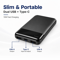 Batería Externa Portátil Personalizada de 5000 mAh para Teléfono, Estación de Carga de 5000 mAh, Venta al por Mayor de Fábrica, Novedad