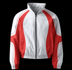 2026 New Arrival Men's <b>Black</b> Sublimation Zip-Up <b>Windbreaker</b> Tracksuit Breathable Nylon Lightweight for Summer Printed Technics - Product Image 2