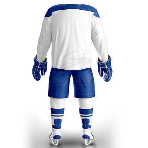 Vente directe d'usine, uniforme de hockey sur glace personnalisable avec tissu durable, coupe extensible, parfait pour les joueurs - Product Image 3