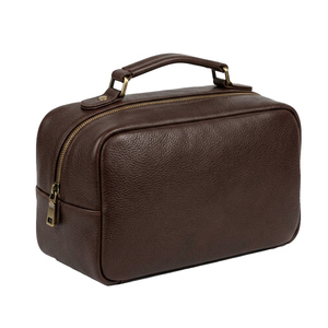 Leather Wash Bag Waterproof Travel Toiletry Organizer for Men Durable Large Capacity Grooming Kit 2026 - Product Image 1