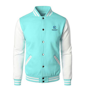 Chaqueta Letterman de Material Suave con Cuello Alto, Chaqueta de Invierno de Alta Calidad para Hombre, Mezcla de Algodón y Lana, Transpirable - Product Image 1