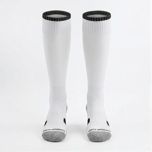 North Approach <b>Knee</b> <b>High</b> <b>Socks</b> White Breathable Soccer <b>Socks</b> for Adults Summer Sports Wear - Product Image 1