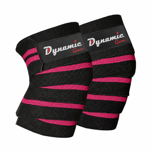 Direct Factory Made 2026 High Elastic Neoprene Breathable Unisex Lightweight <b>Knee</b> <b>Wraps</b> Customized Workout Training Gear - Product Image 4