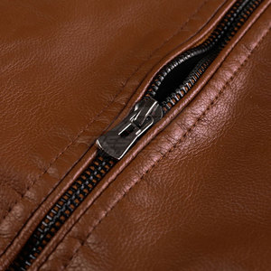 Chaqueta de Cuero Casual de Invierno para Hombre, Hecha en Pakistán, de Alta Calidad, con Cierre, Servicio OEM, Diseño Personalizado y Bolsillo en el Pecho - Product Image 3