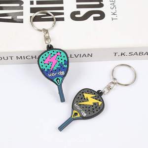 Llavero de Pala de Pádel de PVC, Goma y Silicona, Tamaño Personalizado, Logotipo Personalizado, Regalo Duradero para PC, MOQ, Todas las Temporadas - Product Image 4