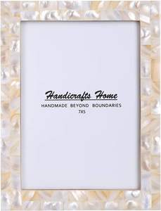 Cadre photo en MDF et résine, incrustation de nacre de qualité supérieure, motif floral, fait main, prix de gros usine - Product Image 5