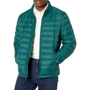 Men Puffer Jacket with Hood Warm <b>Quilted</b> Design for Outdoor Use - Product Image 5