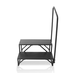 Scala a 2 Gradini per Camper con Capacità di Carico di 200 kg e Corrimano in Acciaio al Carbonio Rinforzato per Ingresso e Uscita Sicuri - Product Image 1