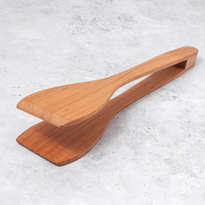 Ensemble de pinces à salade en bois de qualité supérieure, pinces à nourriture multifonctions en bois pour la cuisine à domicile, pinces à toast - Product Image 5