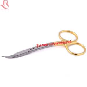 Tijeras Delicadas Manuales de Acero Inoxidable TC Iris de BISONS para Oftalmología/Microcirugía, Certificadas por la CE - Product Image 3