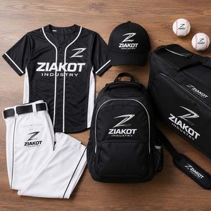 Ensemble complet d'uniformes de baseball : Casquette, maillot respirant, antibactérien, séchage rapide, 100 % polyester, impression personnalisée pour équipe et joueur de softball - Product Image 2