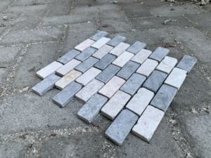 Andésite rectangulaire et marbre crème - Product Image 2