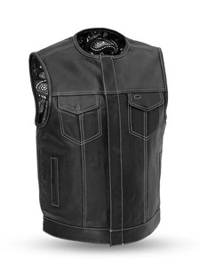 Chaleco de cuero Bandit Club para hombre - Product Image 1