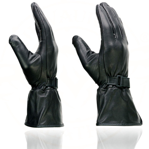 ถุงมือหนังน้ำหนักเบาสีดำสำหรับผู้หญิงแซมโรซ สปอร์ตส์ - Product Image 3